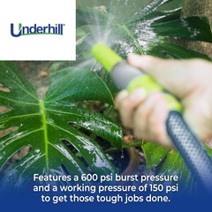 Ống nước Underhill Ultramax trong suốt - 1in x 50' - 150PSI Wp - Chịu áp suất cao 600PSI