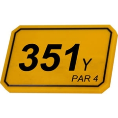 Biển đánh dấu sàn Tee nhựa nhiều màu sắc sân golf