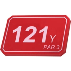 Biển đánh dấu sàn Tee nhựa nhiều màu sắc sân golf