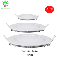 Đèn âm trần siêu mỏng tròn - Led Thiên Mã (Bảo hành 1 năm)