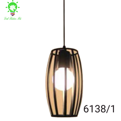 Đèn thả lồng sắt hình trụ 6138/1 - Led Thiên Mã