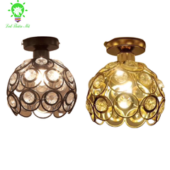 Lồng đèn thủy tinh con hạc trắng chui E27-  Led Thiên Mã
