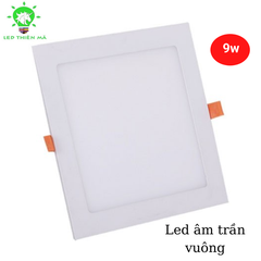 Đèn led âm trần siêu mỏng vuông- Led Thiên Mã (Bảo hành 2 năm)