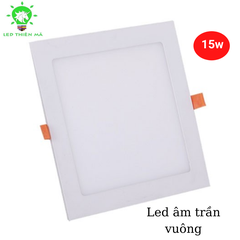 Đèn led âm trần siêu mỏng vuông- Led Thiên Mã (Bảo hành 2 năm)