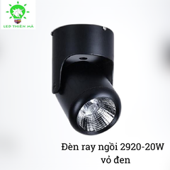 Đèn rọi ray COB vỏ đen Y2920  20W Led Thiên Mã