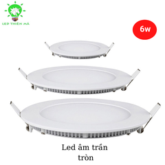 Đèn âm trần siêu mỏng tròn 3W giá sĩ - Led Thiên Mã (Bảo hành 1 năm)
