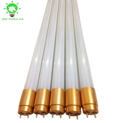 Đèn tuýp thủy tinh đầu nhôm vàng 1m2 -30W -Led Thiên Mã