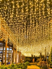 Đèn led màn thả nháy 10m x 0.6m  trang trí giáng sinh, lễ ,sự kiện
