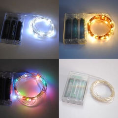 Kẽm Pin 5m/50 bóng - vàng/trắng/RGB (chớp)