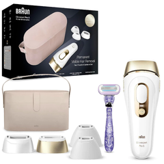 Máy triệt lông Braun IPL Silk·Expert Pro 5, IPL5347, 4 đầu triệt lông, triệt lông vĩnh viễn bằng laser tại nhà