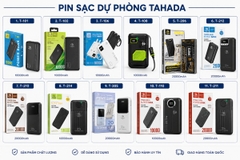 Top pin sạc dự phòng Tahada Đáng Mua 2026 – Giá Tốt, Sạc Nhanh