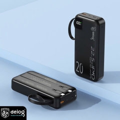 PIN SẠC DỰ PHÒNG CHÍNH HÃNG DEIOG DY-201 20.000MAH SẠC NHANH 22.5W