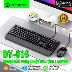 COMBO PHÍM CHUỘT CÓ DÂY CHÍNH HÃNG DEIOG DY-816