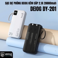 PIN SẠC DỰ PHÒNG CHÍNH HÃNG DEIOG DY-201 20.000MAH SẠC NHANH 22.5W