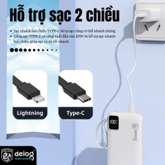 PIN SẠC DỰ PHÒNG CHÍNH HÃNG DEIOG DY-201 20.000MAH SẠC NHANH 22.5W