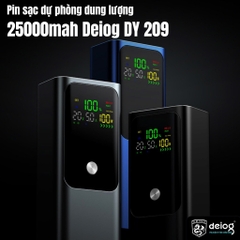 PIN SẠC DỰ PHÒNG CHÍNH HÃNG DEIOG DY-209 25.000MAH SẠC NHANH 22.5W