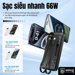 PIN SẠC DỰ PHÒNG CHÍNH HÃNG DEIOG DY-201 20.000MAH SẠC NHANH 22.5W