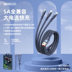 CÁP SẠC 3 ĐẦU REMAX RC-199TH