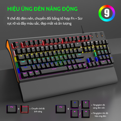 BÀN PHÍM CÓ DÂY CHÍNH HÃNG DEIOG DY-M105 LED RGB (TRẮNG)