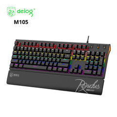 BÀN PHÍM CÓ DÂY CHÍNH HÃNG DEIOG DY-M105 LED RGB (ĐEN)