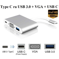 Cáp Chuyển Đổi Type-C Sang USB 3.0, VGA, Type-C Giá Sỉ