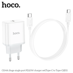 BỘ SẠC HOCO C104 TYPE-C RA IP
