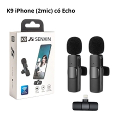 MIC THU ÂM SENXIN K9 CHUI IPHONE (2 MIC) LIVESTREAM