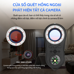 MÁY DÒ TÌM CAMERA QUAY LÉN, MÁY QUÉT HỒNG NGOẠI ĐA CHỨC NĂNG S100 GIÁ SỈ