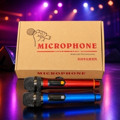 BỘ MICRO KARAOKE KHÔNG DÂY ĐA NĂNG HUANGSHI TV-2200