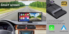 CAMERA HÀNH TRÌNH WIFI C1 CARPLAY HD 4K + 1080P GHI ÂM KÉP TRƯỚC VÀ SAU GIÁ SỈ