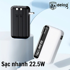 PIN SẠC DỰ PHÒNG CHÍNH HÃNG DEIOG DY-101 20.000MAH SẠC NHANH 22.5W