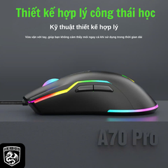 CHUỘT CÓ DÂY CHÍNH HÃNG DEIOG A70 PRO MARCO LED RGB