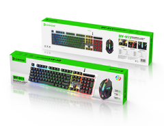 COMBO PHÍM CHUỘT CÓ DÂY CHÍNH HÃNG DEIOG DY-911 LED RGB