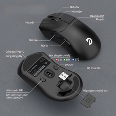 CHUỘT KHÔNG DÂY BLUETOOTH CHÍNH HÃNG DEIOG Q50 PRO