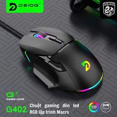 CHUỘT CÓ DÂY CHÍNH HÃNG DEIOG G402 MARCO LED RGB