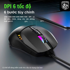 CHUỘT CÓ DÂY CHÍNH HÃNG DEIOG G402 MARCO LED RGB