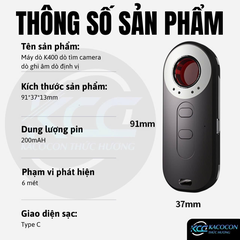 MÁY DÒ SÓNG PHÁT HIỆN CAMERA THEO DÕI, GPS, NGHE LÉN AK400