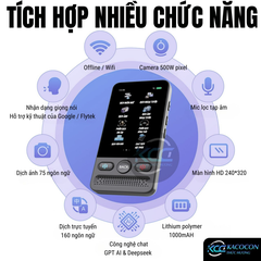 MÁY PHIÊN DỊCH THÔNG MINH AI TRANSLATOR T13