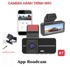 CAMERA HÀNH TRÌNH Ô TÔ WIFI A7 (TRƯỚC VÀ SAU)