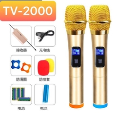 BỘ MICRO KARAOKE KHÔNG DÂY ĐA NĂNG HUANGSHI TV-2000 GIÁ SỈ