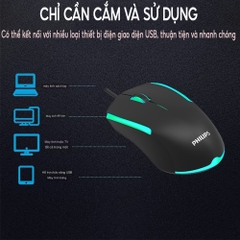 CHUỘT CÓ DÂY PHILIPS SPK9314 LED RGB GIÁ SỈ