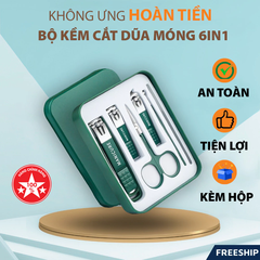 BỘ KỀM CẮT DŨA MÓNG TAY 6IN1