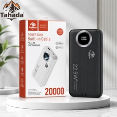 PIN SẠC DỰ PHÒNG KÈM DÂY SẠC,CHÍNH HÃNG TAHADA T-211 20.000MAH SẠC NHANH 22.5W