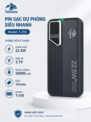 PIN SẠC DỰ PHÒNG KHÔNG DÂY CHÍNH HÃNG TAHADA T-210 20.000MAH SẠC NHANH 22.5W