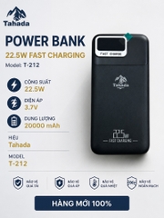 PIN SẠC DỰ PHÒNG KHÔNG DÂY CHÍNH HÃNG TAHADA T-212 20.000MAH SẠC NHANH 22.5W