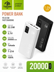 PIN SẠC DỰ PHÒNG KHÔNG DÂY CHÍNH HÃNG TAHADA T-214 20.000MAH SẠC NHANH 22.5W