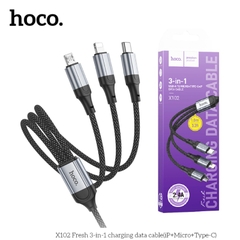 CÁP SẠC 3 ĐẦU HOCO X102