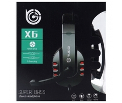 TAI NGHE DÂY VI TÍNH CHỤP TAI TUCCI X6 GIÁ SỈ