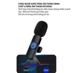 MIC THU ÂM KHÔNG DÂY K9 CHUI IPHONE GIÁ SỈ