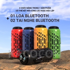 Loa Bluetooth Kiêm Tai Nghe Không Dây M47